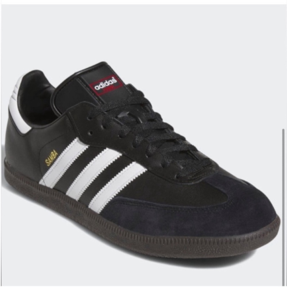adidas Samba Black Leather Dark Gum - Picture 2 of 7